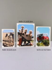 5pcs Paper Photo Frame Without Inner Paper - White - View 6