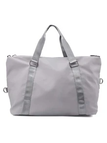 Fashionable Large Capacity Waterproof Sports Gym Bag - Light Grey - View 1