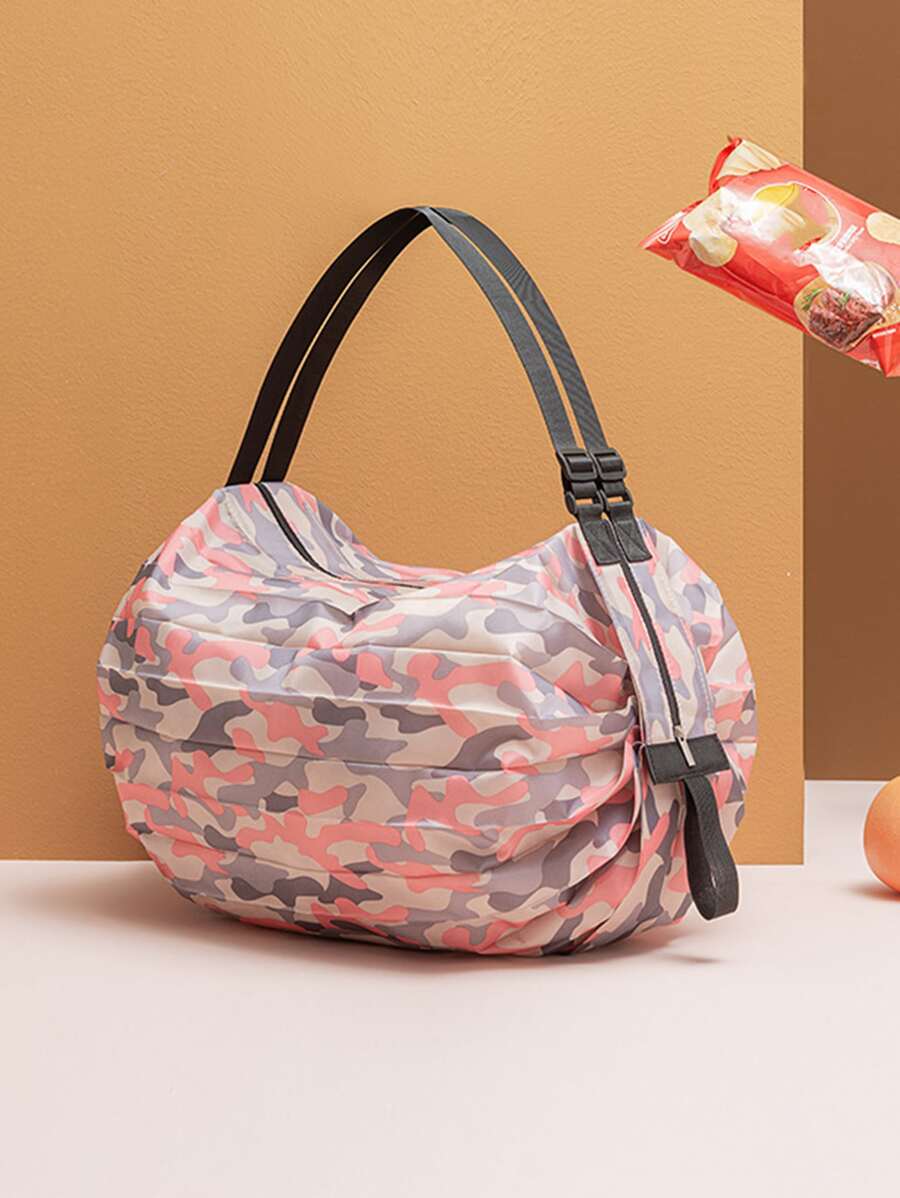 Fashionable Foldable Practical Shopping Bag, Travel Tote - Multicolor - View 1