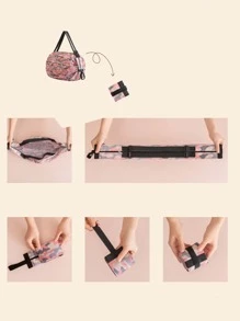 Fashionable Foldable Practical Shopping Bag, Travel Tote - Multicolor - View 3