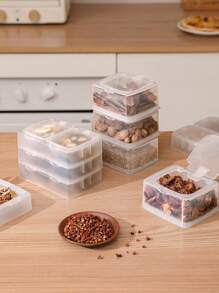 1pc Clear Food Storage Box - Clear - View 2