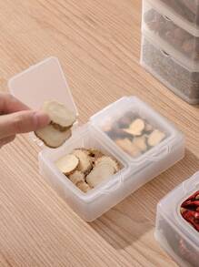 1pc Clear Food Storage Box - Clear - View 4