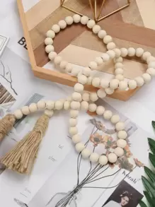 1 件装饰串珠流苏波西米亚风格装饰适用于桌椅和门、家居装饰、房间装饰、墙面装饰