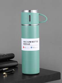 1入組500毫升/16.91盎司不銹鋼雙層真空杯帶蓋熱咖啡杯咖啡壺保溫10小時保冷20小時