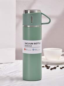 1入組500毫升/16.91盎司不銹鋼雙層真空杯帶蓋熱咖啡杯咖啡壺保溫10小時保冷20小時