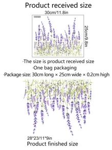 1PC Decal nắp bồn cầu họa tiết hoa - Nhiều màu - Xem 4