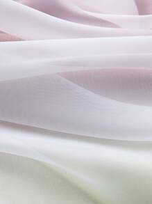 1入組現代簡約漸變星形鏤空雙層全遮光臥室客廳隔熱窗簾 - 粉色 - 查看 4