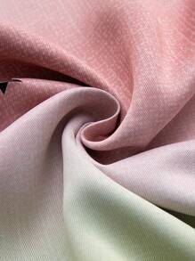 1入組現代簡約漸變星形鏤空雙層全遮光臥室客廳隔熱窗簾 - 粉色 - 查看 5