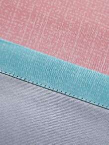 1入組現代簡約漸變星形鏤空雙層全遮光臥室客廳隔熱窗簾 - 粉色 - 查看 6