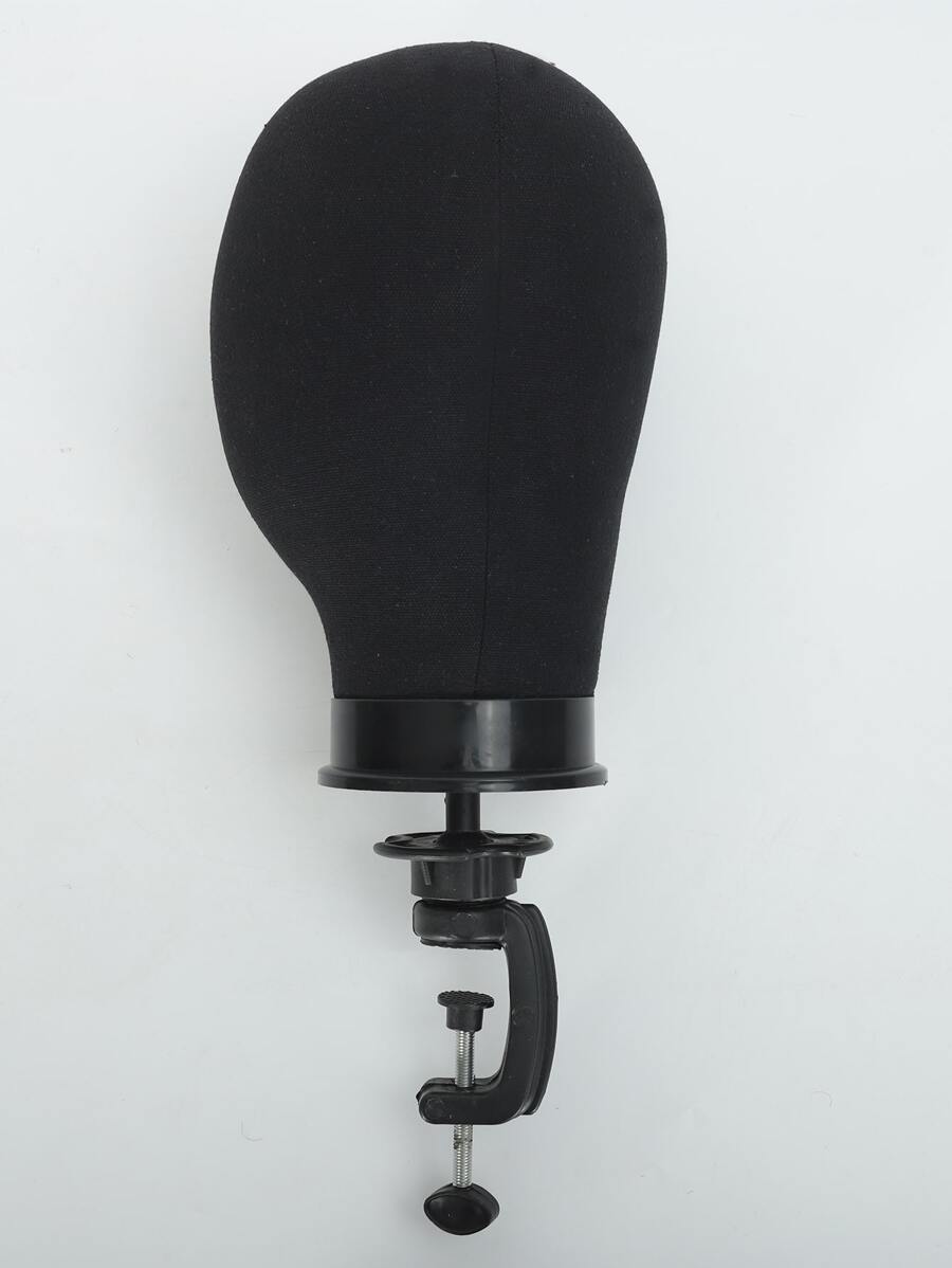 22 Inch Mannequin Head With Stand - Black - View 1