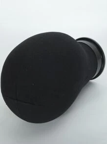 22 Inch Mannequin Head With Stand - Black - View 2