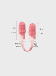 1pc Portable Finger Toothbrush - Yellow - View 2