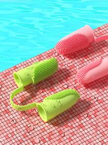 1pc Portable Finger Toothbrush - Yellow - View 4