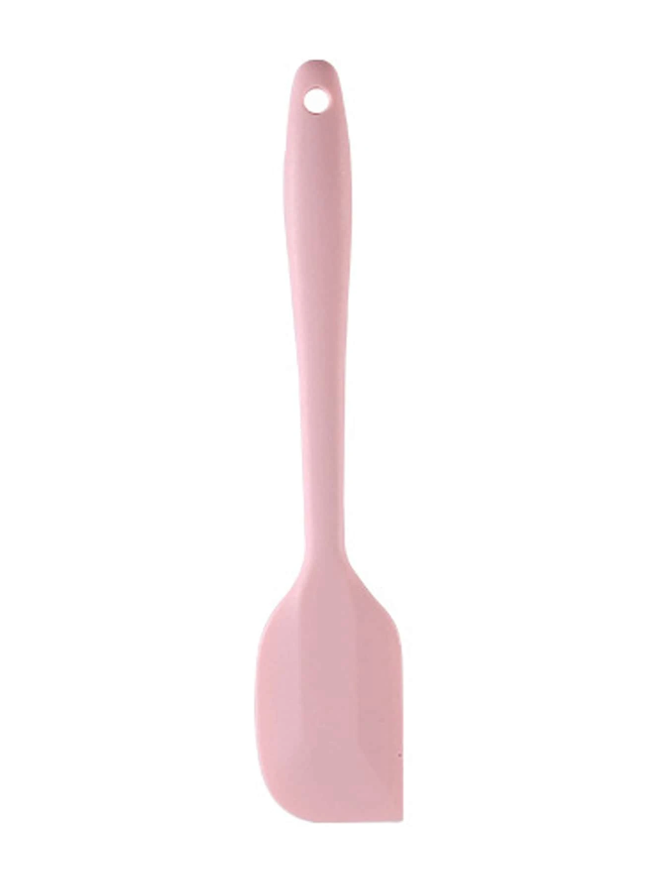 1pc, Heat Resistant Flexible Silicone Spatulas Cake Spatula - Pink - View 1