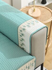 1入組羽毛刺繡絎縫沙發套沙髮沙發套靠背和扶手不包括在內 - 薄荷綠 - 查看 5