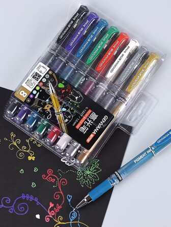 8pcs Mixed Color Ballpoint Pen