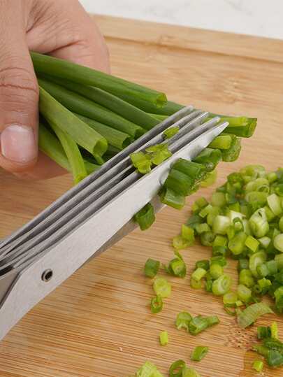 1入组裝五層不銹鋼蔥花剪神器多功能多層海苔輔食廚房剪刀