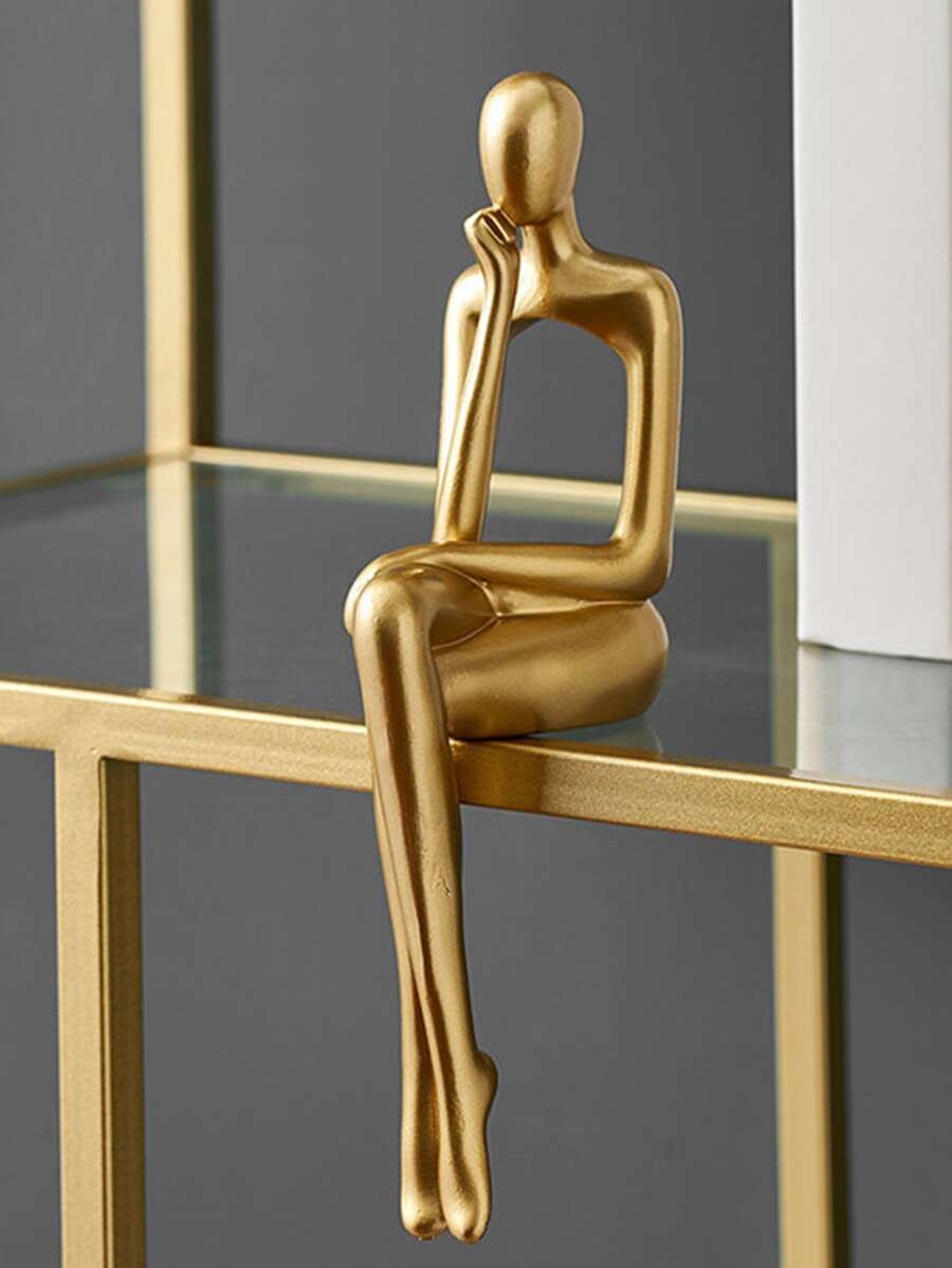 QYeah 1入組金色抽象創意抽象藝術現代家庭裝飾