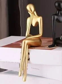 QYeah 1入組金色抽象創意抽象藝術現代家庭裝飾