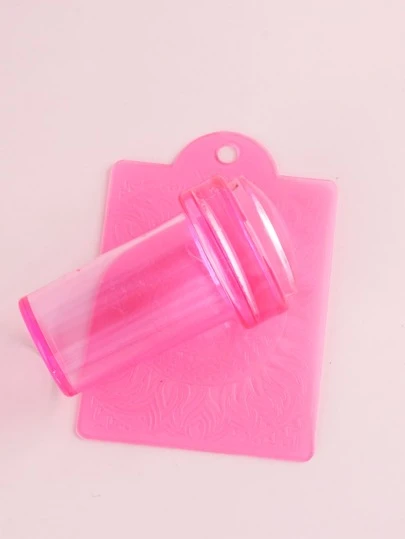 FULL BEAUTY 1入不定款式指甲藝術印章和1入刮刀