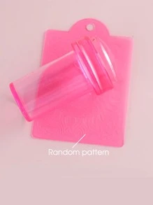 FULL BEAUTY 1入不定款式指甲藝術印章和1入刮刀