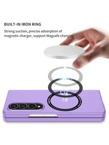 ốp lưng điện thoại nam châm siêu mỏng - Màu tím - Xem 11