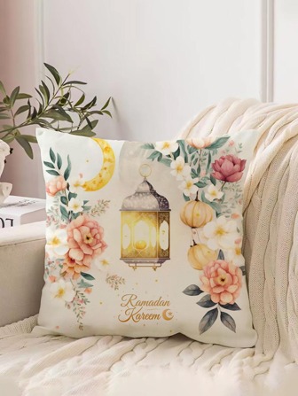 齋月燈籠印花靠墊套不附帶墊芯