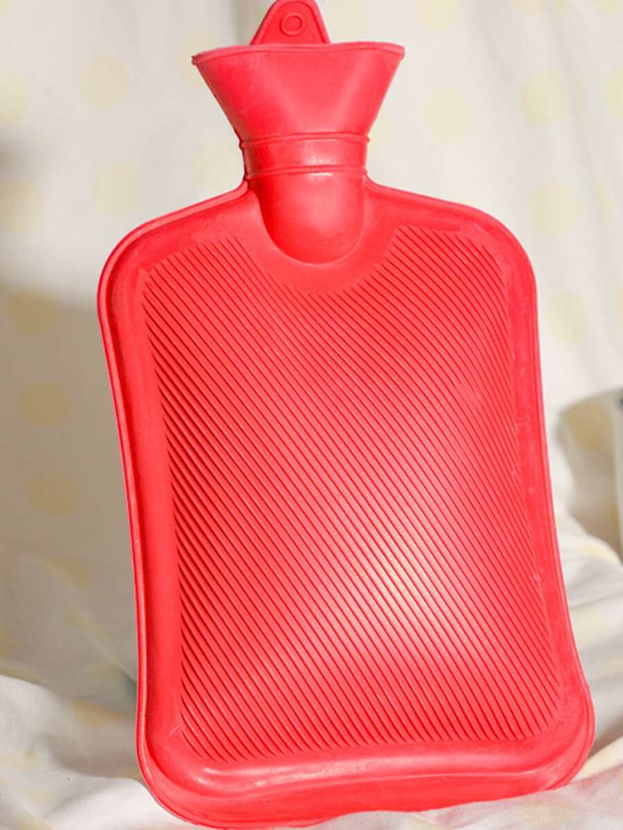 1pc Solid Color Hot Water Bag - Red - View 1
