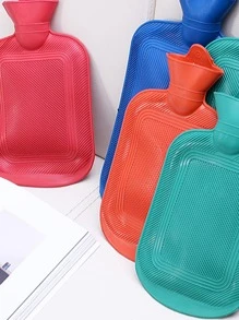 1pc Solid Color Hot Water Bag - Red - View 2