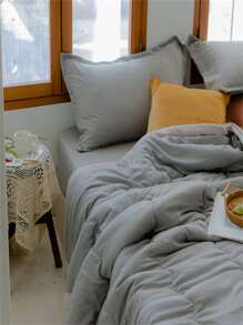 Tấm trải giường có độ tương phản - Xám - Xem 7