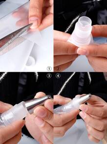 136pcs Stainless Steel Piping Bag & Nozzle Set - Silver - View 7