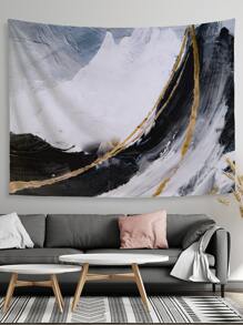 抽象大理石紋樣式掛毯 - 彩色 - 查看 1