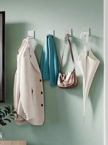 3pcs Stainless Steel Bathroom Hook - Silver - View 2