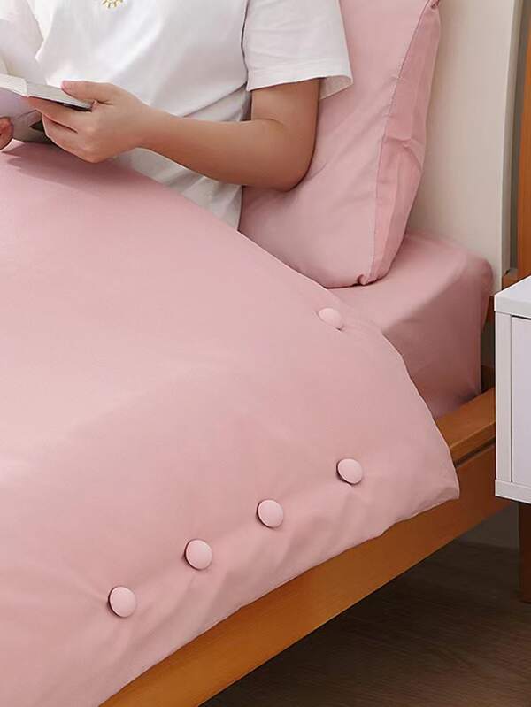 4pcs/set ABS Bed Sheet Fixing Clip, Modern Pink Bed Sheet Gripper For