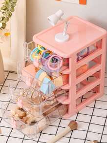 1 Hộp Nhựa Bảo Quản Thỏ Trang Trí Nhiều Lớp Để Bàn Hộp Bảo Quản Cho Gia Đình - trắng - Xem 4