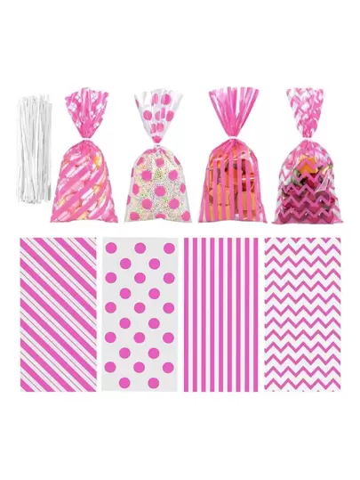 60pcs/120pcs/Pack Candies, Cookies, Small Snacks Gift Favor Bags, Suitable For Birthday, Holidays, Party Places, Assortment, Wedding And Birthday Supplies, Home And Party Decorations