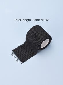 件裝黑色防滑自黏紋身握力包覆繃帶適用於手指和指關節 - 黑與白 - 查看 4