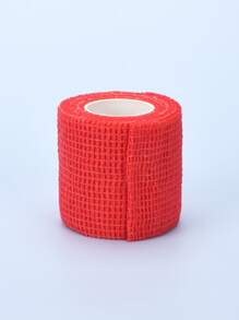 1pc Red Non Slip Finger Joint Wrapping Tape, Tattoo Machine Grip Bandage - Red and White - View 2