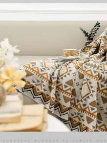 1 PC Bắc Âu Vintage Dệt Kim Sofa/giường Chăn, Khăn Choàng Phòng Điều Hòa, Giao Hàng Màu Sắc Ngẫu Nhiên - Nhiều màu - Xem 1