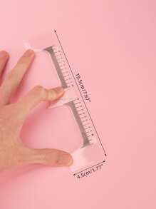 2支轻便透明塑料眉尺，带清晰刻度；2卷40mm x 200m微针纹绣保存膜配件 - 彩色 - 查看 4