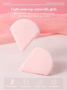 8 PIEZAS Juego de esponjas de maquillaje Esponja triangular suave de polvo mineral para maquillaje facial, económico, relleno de calcetines, maquillaje, herramientas de maquillaje, cosas baratas, regalos, regalos para mujeres, regalos de Navidad - Rosa - Ver 4