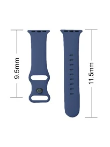 Silicone Strap Watchband - Blue - View 3