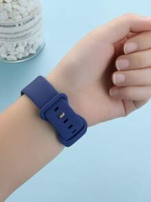 Silicone Strap Watchband - Blue - View 5