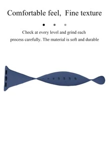 Silicone Strap Watchband - Blue - View 6