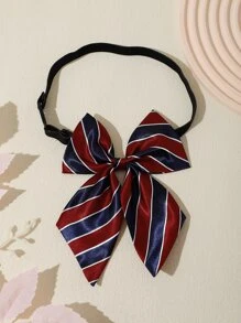Corbata de lazo de rayas - Multicolor - Ver 1