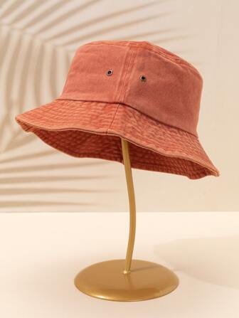 1入組中性防曬水洗牛仔漁夫帽/漁夫帽，適合日常配戴