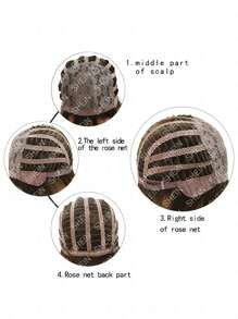 Medium Body Wave Synthetic Wig - Multicolor - View 7