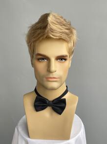 Men Short Blonde Synthetic Wig Short Straight Blonde Wigs For Men Daily Wear Costume Party - Vàng - Xem 1