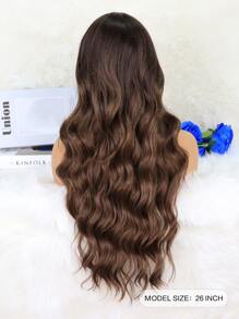 4*1 Lace Front Long Curly Synthetic Wig - Multicolor - View 4