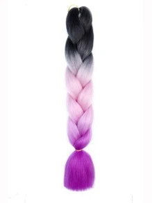 Ombre Long Synthetic Hair Braid - Multicolor - View 1
